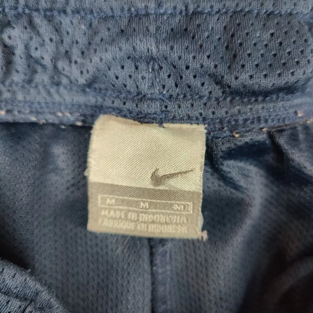 Nike Shorts Mens Medium Blue Swoosh Basketball Athletic Workout Swimming Trunks